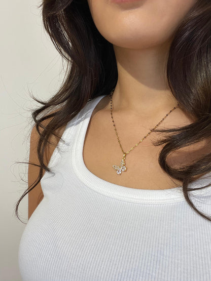 Kristallen Vlinder Ketting - Alexia
