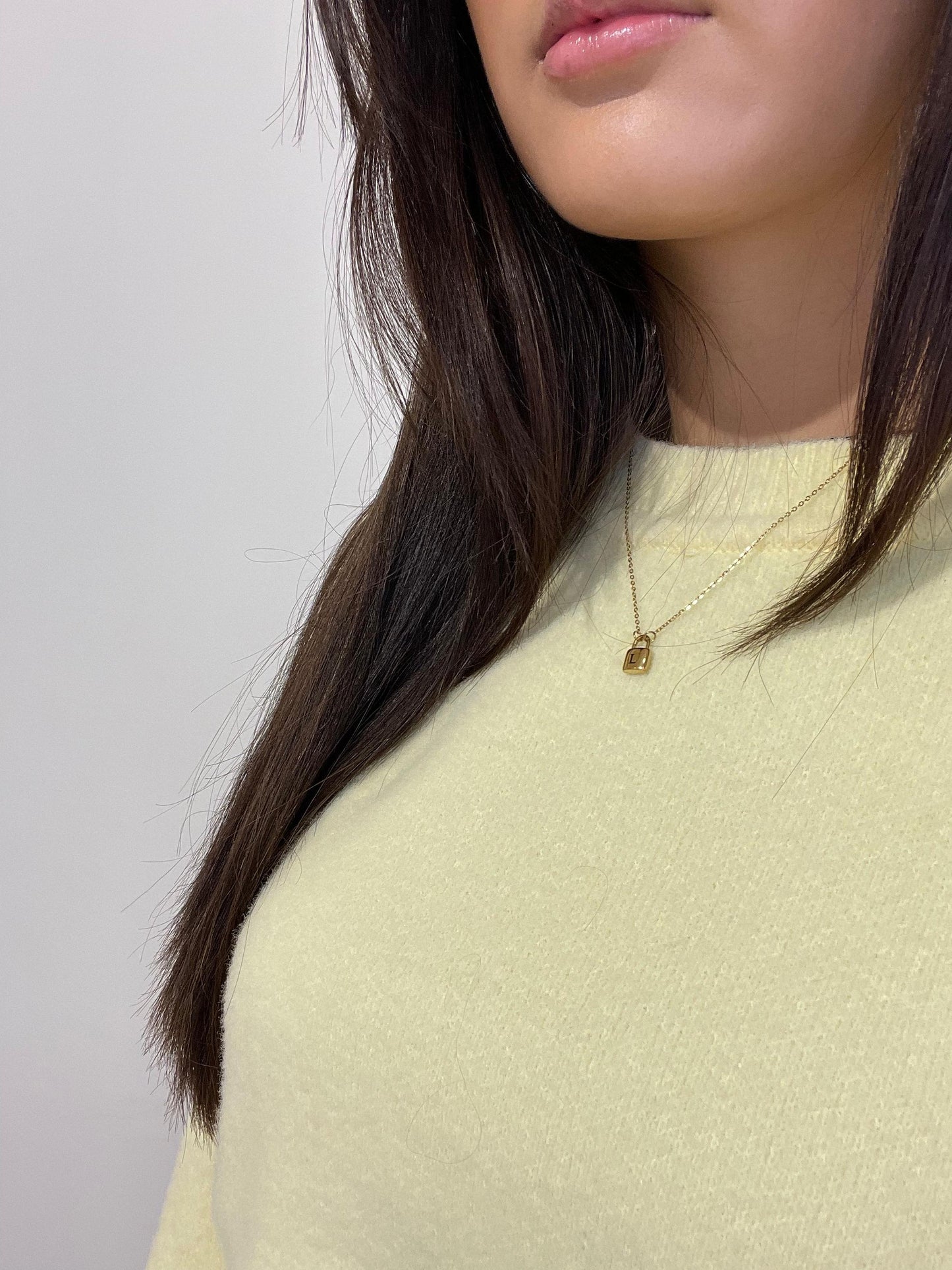 Initialen Ketting met Slot Hanger